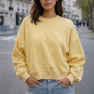 Yellow aerie Crewneck Sweatshirt